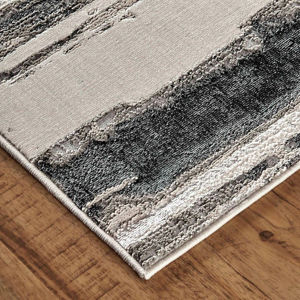 Feizy Micah 1&#39;8&quot; x 2&#39;10&quot; Silver Area Rug, , large