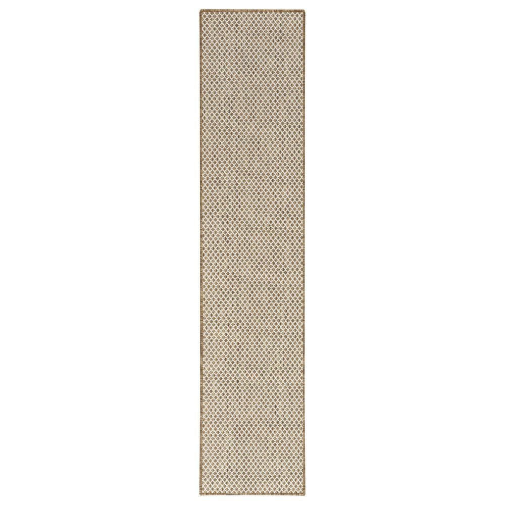 Nourison Courtyard Jute and Ivory 2"2" x 8" Indoor/Outdoor Runner, , large