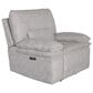Fan Creek Power Recliner with Power Headrest in Merino Porcelain, , large