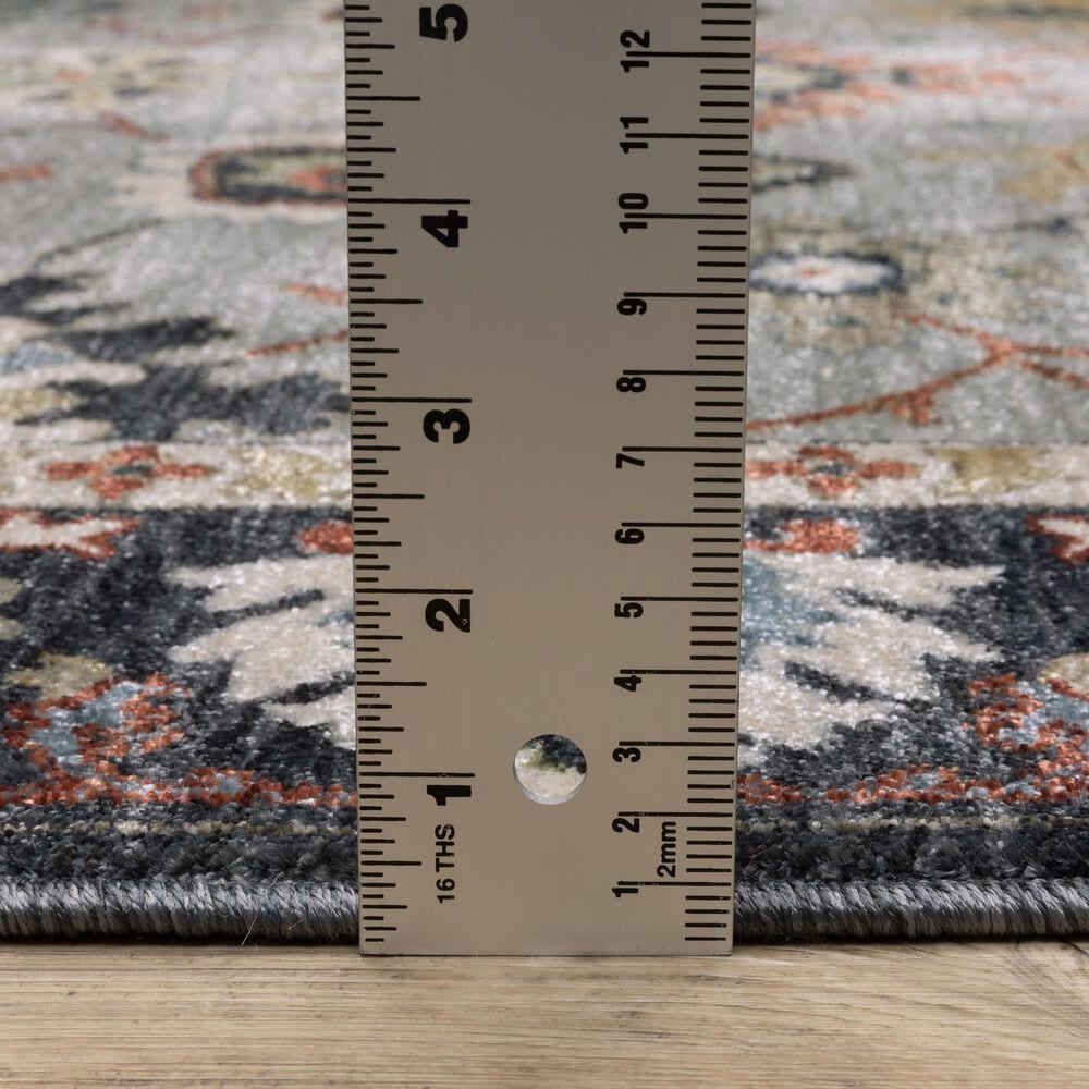 Oriental Weavers Eliana ELI08 Blue and Multicolor 6&#39;7&quot; x 9&#39;6&quot; Area Rug, , large