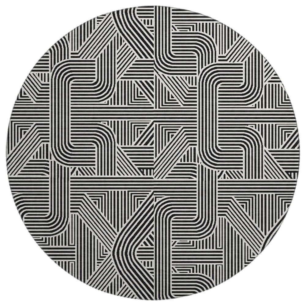 Dalyn Rug Company THE RESERVE TR14 BLACK 8"RO AREA RUG, , large