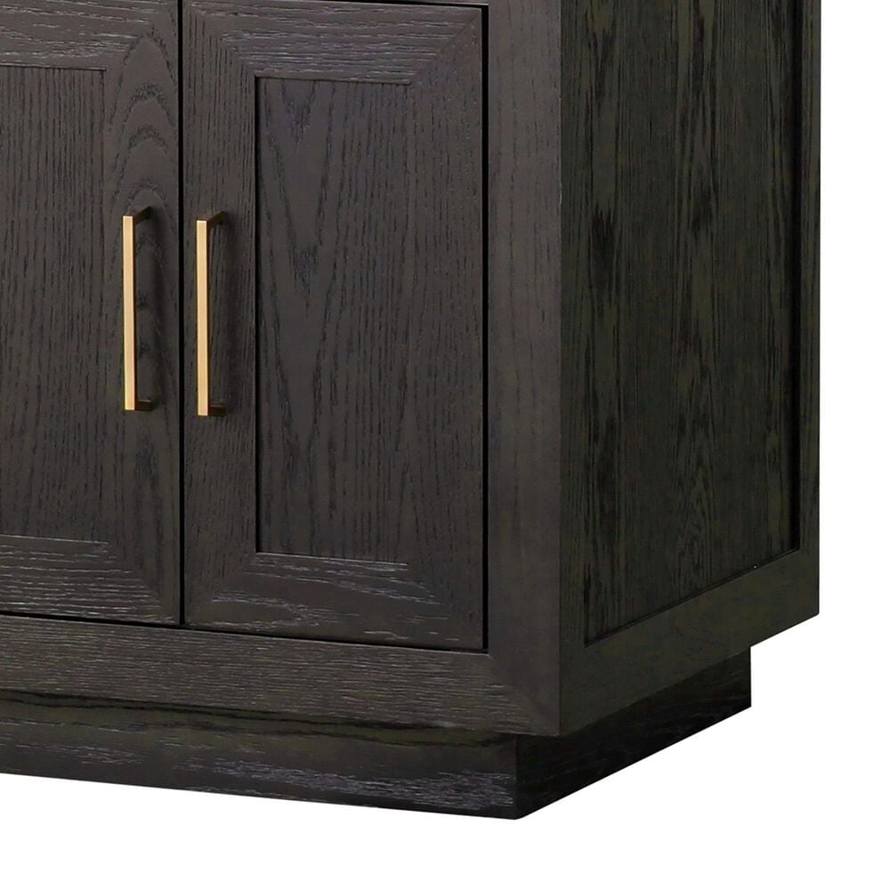 Lexora Home Abbey 60&quot; Double Bathroom Vanity in Brown Oak with 2 cm White Carrara Marble Top and Rectangular Sinks, , large