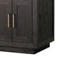 Lexora Home Abbey 60" Double Bathroom Vanity in Brown Oak with 2 cm White Carrara Marble Top and Rectangular Sinks, , large