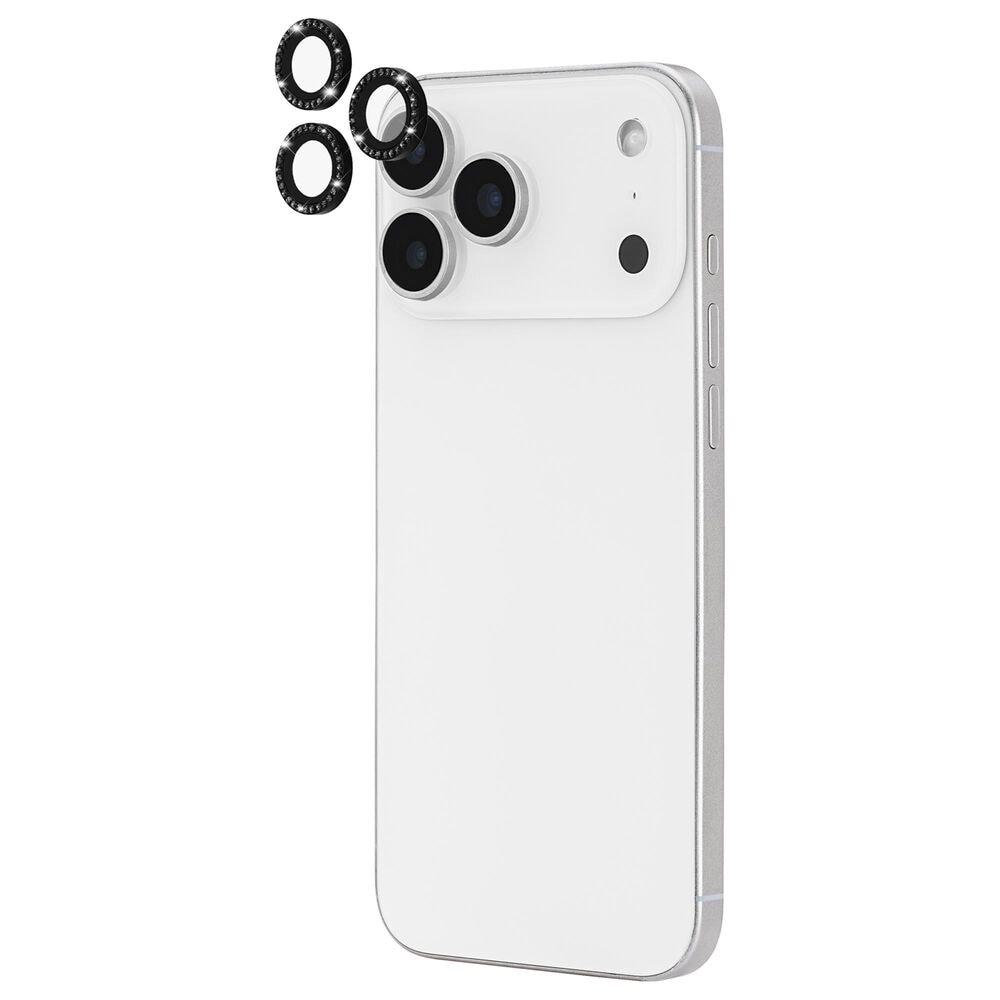 Kate Spade Aluminum Ring Camera Lens Glass Protector for Apple iPhone 17 Pro/17 Pro Max Set in Stone Nightfall, , large