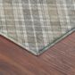 Dalyn Rug Company Soft Essentials Plaid Taupe 8" Round Indoor/Outdoor Area Rug, , large