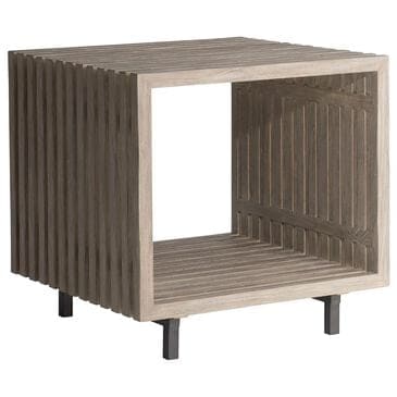 Bernhardt Kingston End Table in Sea Oak and Gun Metal - Table Only, , large