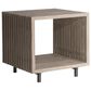 Bernhardt Kingston End Table in Sea Oak and Gun Metal - Table Only, , large