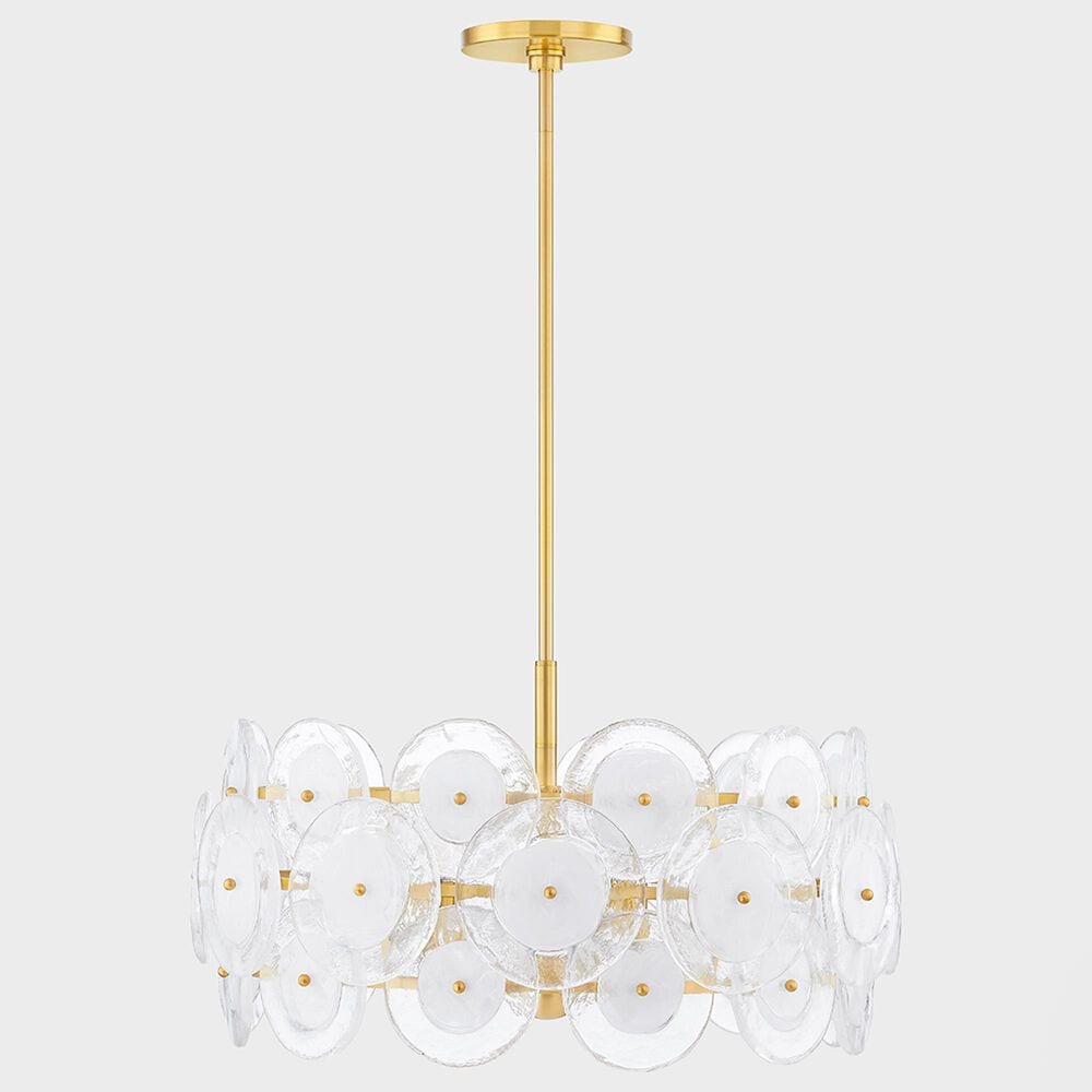 Mitzi Lighting Zoella 5-Light Chandelier in Aged Brass, , large