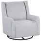 Coaster Serra Swivel Glider Chair in Dove Grey, , large