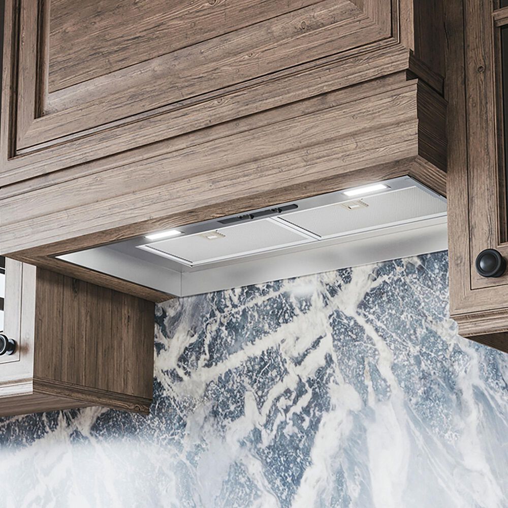 Zephyr Twister 28" Range Hood Insert with Internal Blower in Stainless Steel, , large