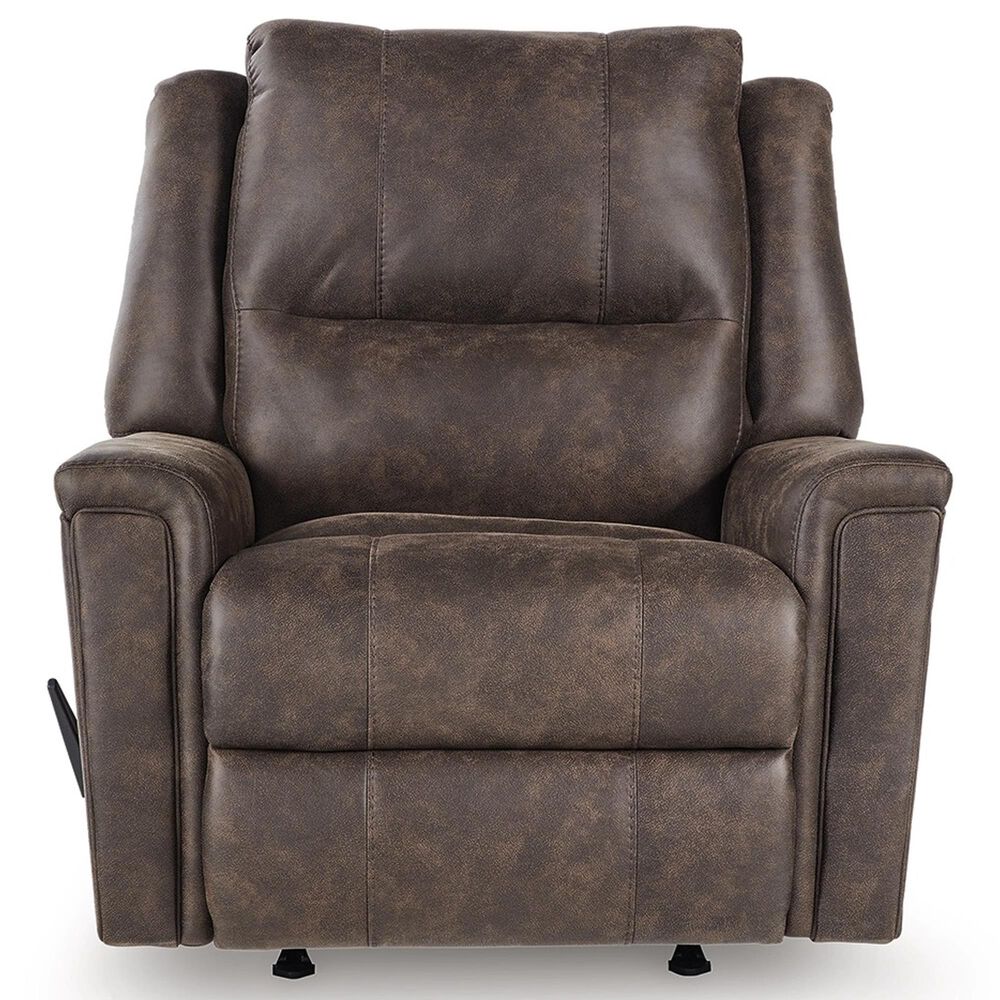 Ashley Lixtowel Manual Rocker Recliner in Walnut, , large