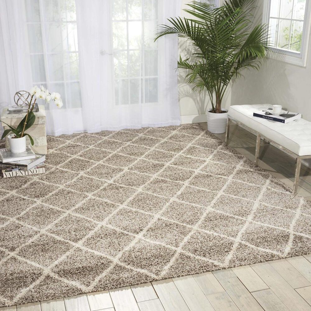 Nourison Brisbane BRI08 8&#39;2&quot; x 10&#39; Stone Area Rug, , large
