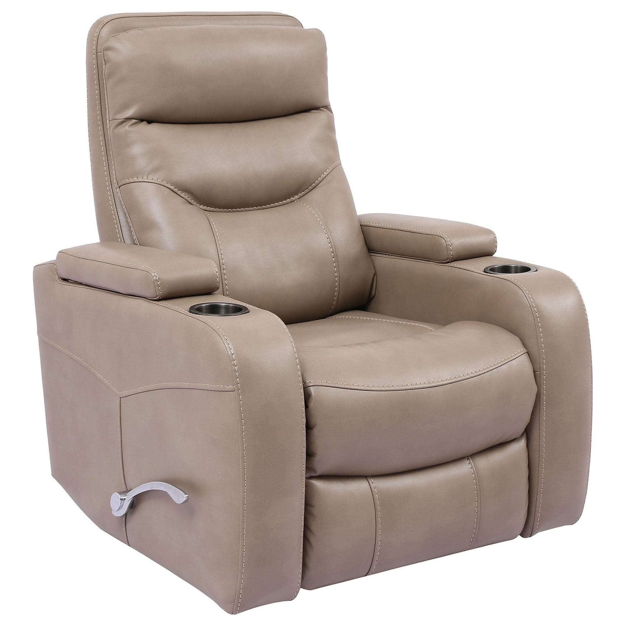 Parker House Manual Swivel Glider Recliner in Linen NFM