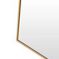 HOMLUX 24" x 36" Arched Mantle Mirror in Gold, , large