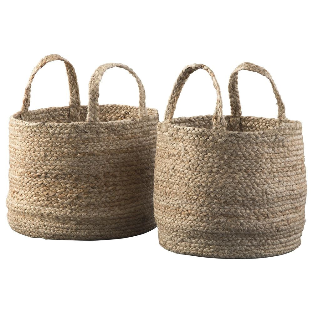 Ashley Brayton Basket with Handles in Natural (Set of 2), , large