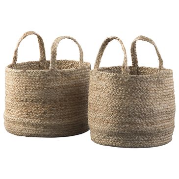 Ashley Brayton Basket with Handles in Natural (Set of 2), , large