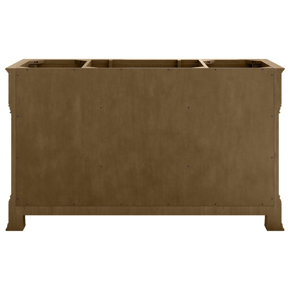 James Martin Vanities Brookfield 60" Single Bathroom Vanity in Honey Oak with 3 cm Ethereal Noctis Quartz Top and Rectangular Sink, , large