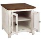 Ashley Wystfield End Table in Vintage White and Warm Brown, , large