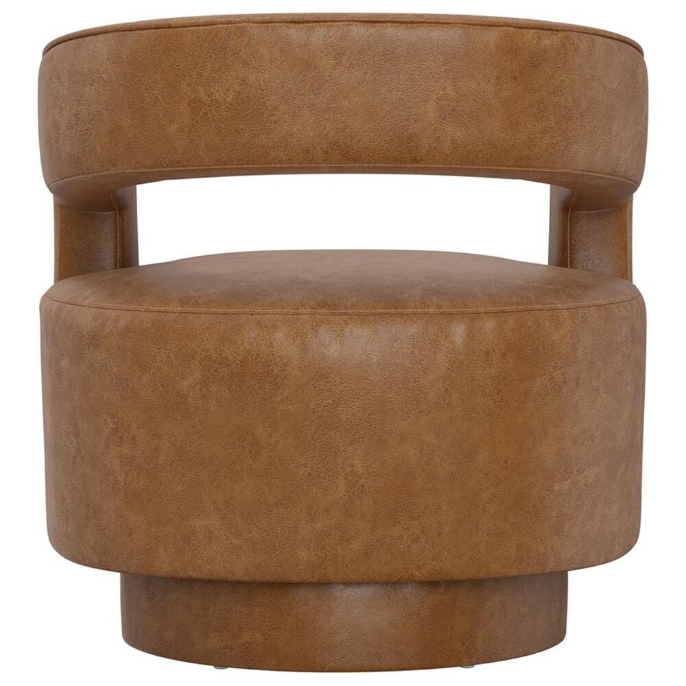 Golden Wave Furniture Swivel Chair in Saddle, , large