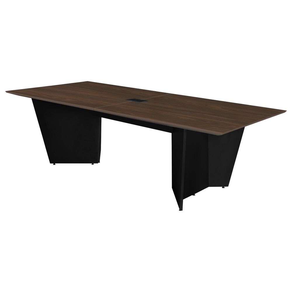 Regency Global Sourcing Array 96" Conference Table in Black and Neo Walnut, , large