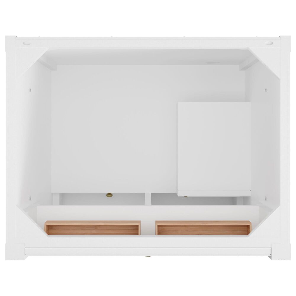 James Martin Bellshire 30" Single Bathroom Vanity in Bright White with 3 cm Lime Delight Silestone Top and Rectangular Sink, , large