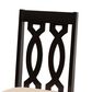 Baxton Studio Cherese Side Chair with Sand Cushion in Dark Brown (Set of 2), , large