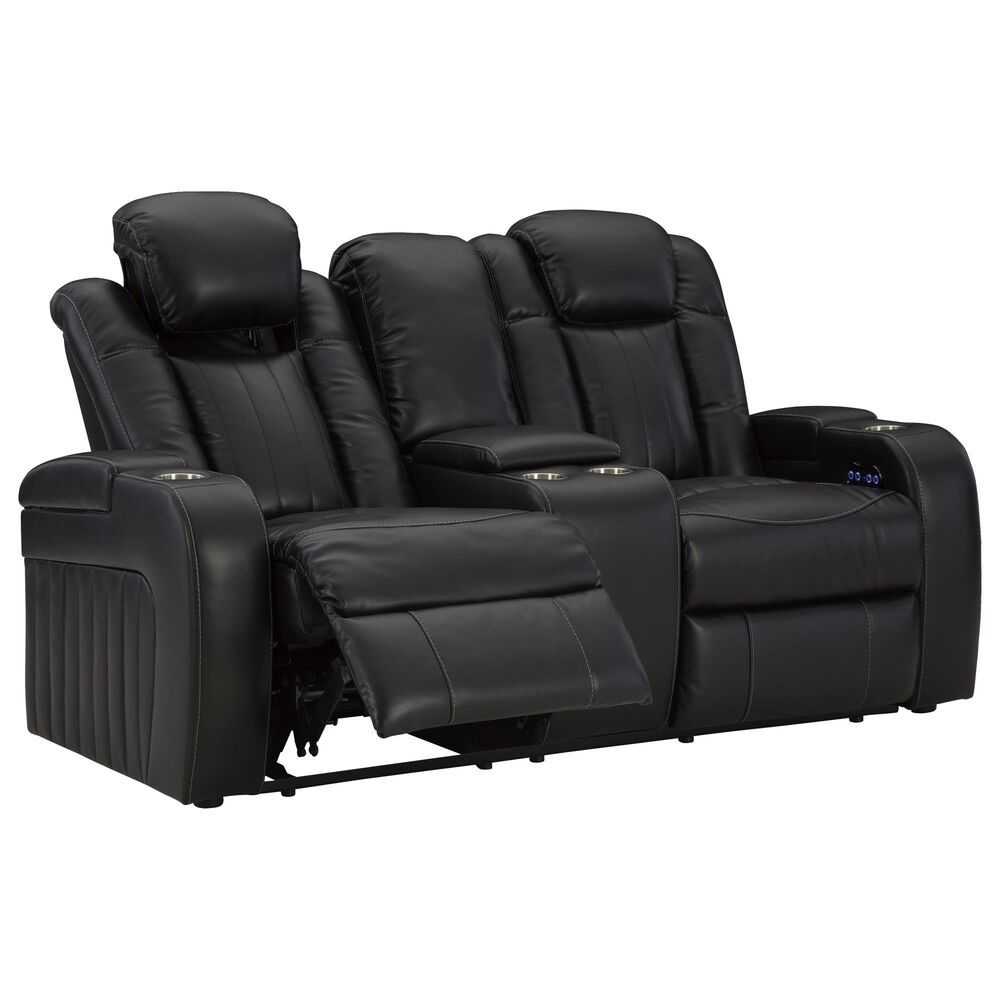 Ashley Caveman Den 3-Piece Power Reclining Living Room Set in Midnight, , large