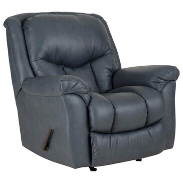 HomeStretch Jester Banded Manual Rocker Recliner in Sky, , large