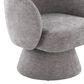 LumiSource Fran Swivel Accent Chair in Grey, , large