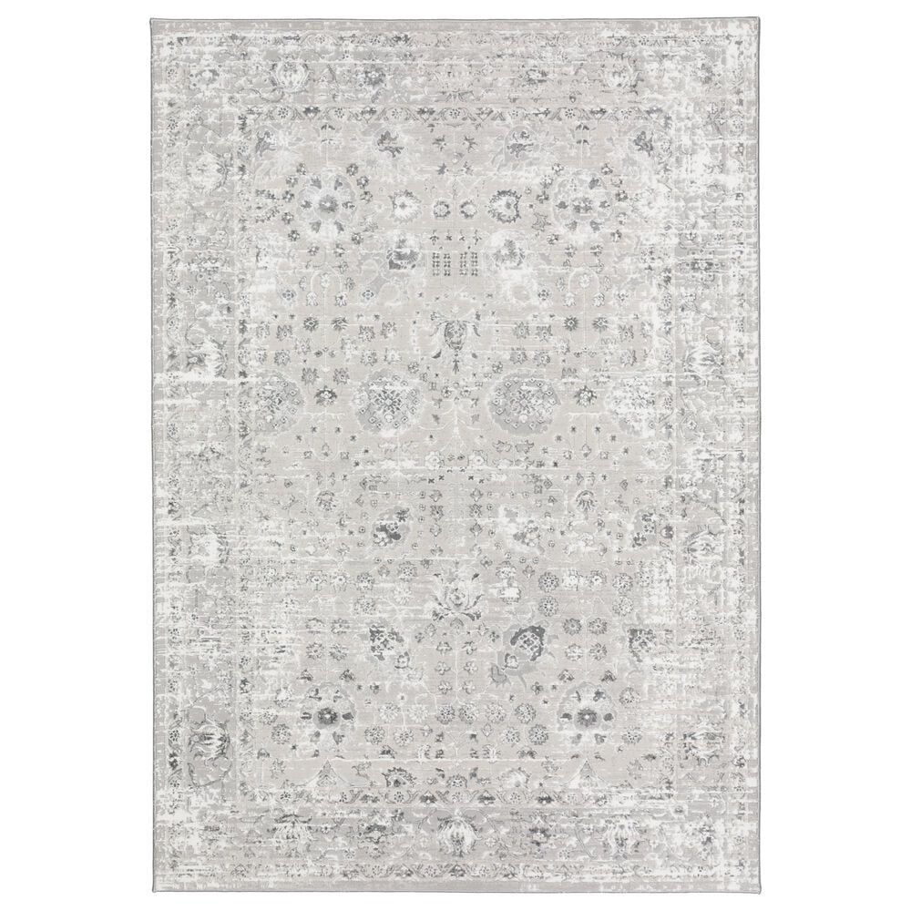 Dalyn Rug Company Rhodes Oriental 3"2" x 5"1" Silver Area Rug, , large