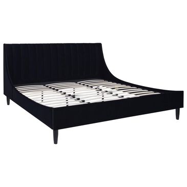 Jennifer Taylor Home Aspen King Platform Bed in Anthracite Black, , large