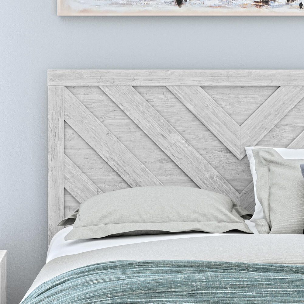 Ashley Cayboni 4 Piece Queen Bedroom Set in Whitewash Paint, , large
