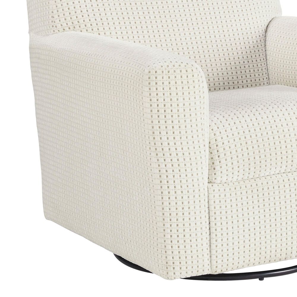 Ashley Herstow Swivel Glider Accent Chair in Ivory, , large