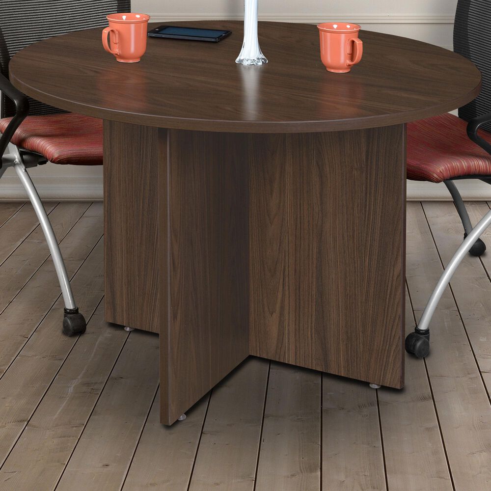 Regency Global Sourcing Legacy 3.5' Round Conference Table in Neo Walnut, , large