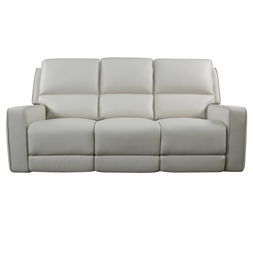 Bassett Raymond Leather Power Reclining Sofa in Vanilla, , large