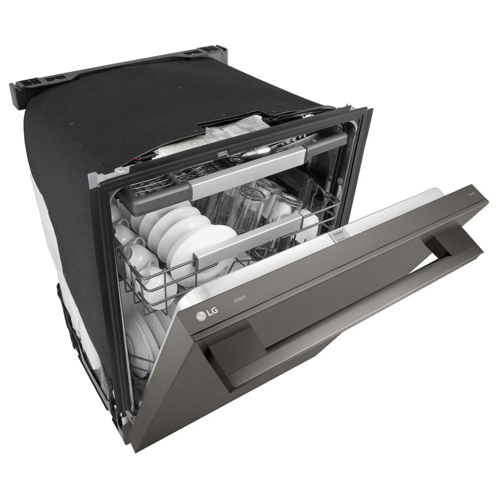 LG 24" Built-In Bar Handle Dishwasher with 3rd Rack in Black Stainless Steel, , large