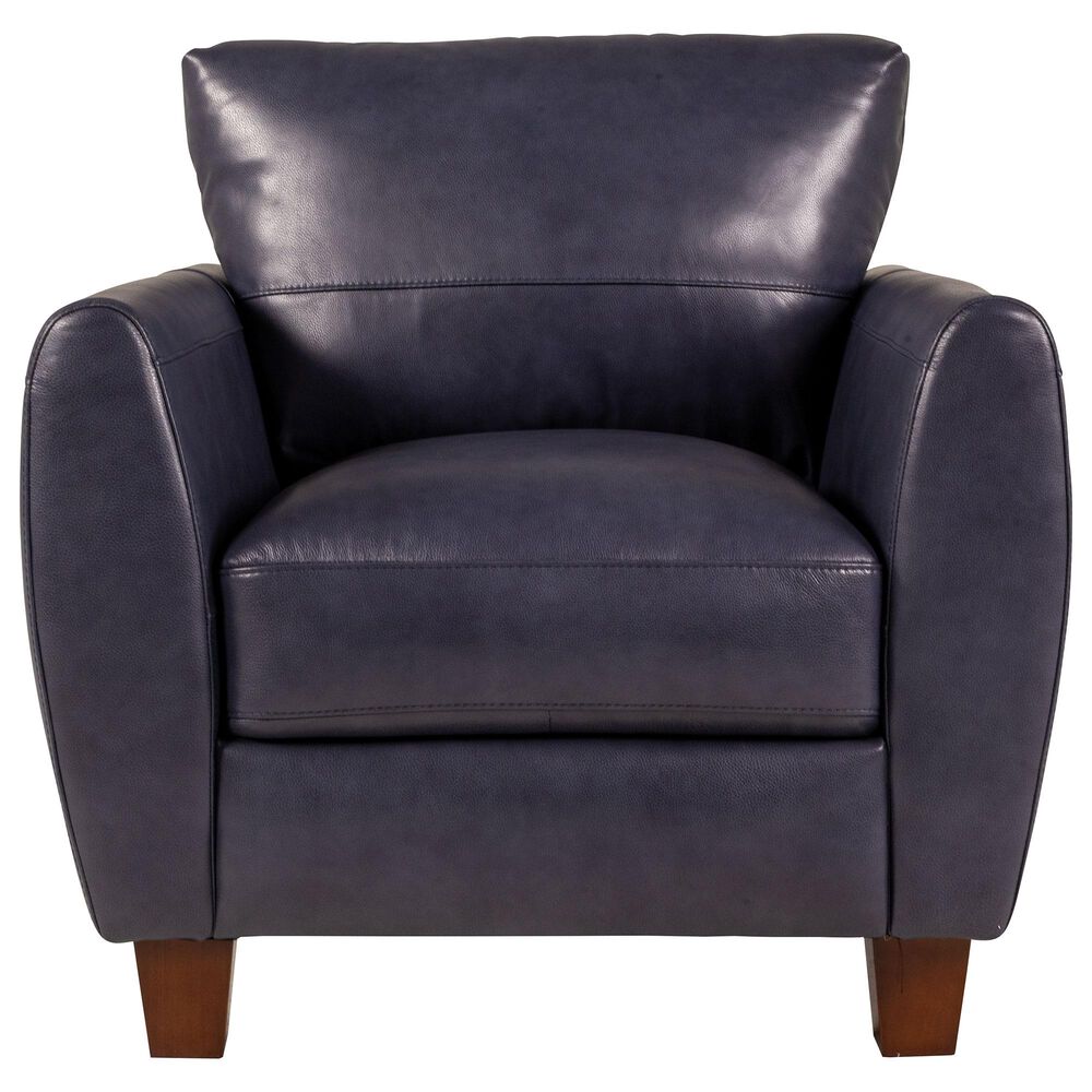 Italiano Furniture Leather Chair in Blue, , large