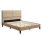 CorLiving Full Upholstered Platform Bed in Cream, , large