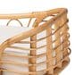 Baxton Studio Malino Rattan Pet Bed with Cushion in Natural Brown, , large