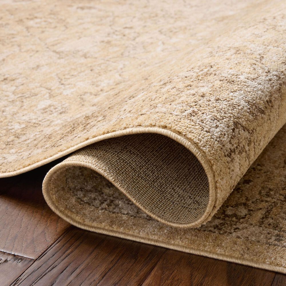 Chris Loves Julia x Loloi Palma Wheat and Bark 3'6" x 5'6" Area Rug, , large