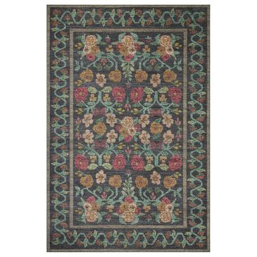 Rifle Paper Co. x Loloi Rosa 3"9" x 5"6" Black Area Rug, , large