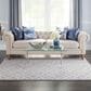 Nourison Joli 5"3" x 7"3" Grey and White Area Rug, , large