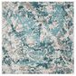 Safavieh Skyler SKY186M 4" Square Blue and Ivory Area Rug, , large