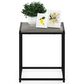 HOMLUX 1-Tier End Table in French Oak Grey and Black, , large