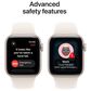 Apple Watch SE 3 (GPS) 40mm Aluminum Case with Sport Band - M/L in Starlight and 2-Year AppleCare+, , large
