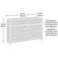 Sauder River Ranch 4-Piece Full/Queen Bedroom Set in White Plank, , large