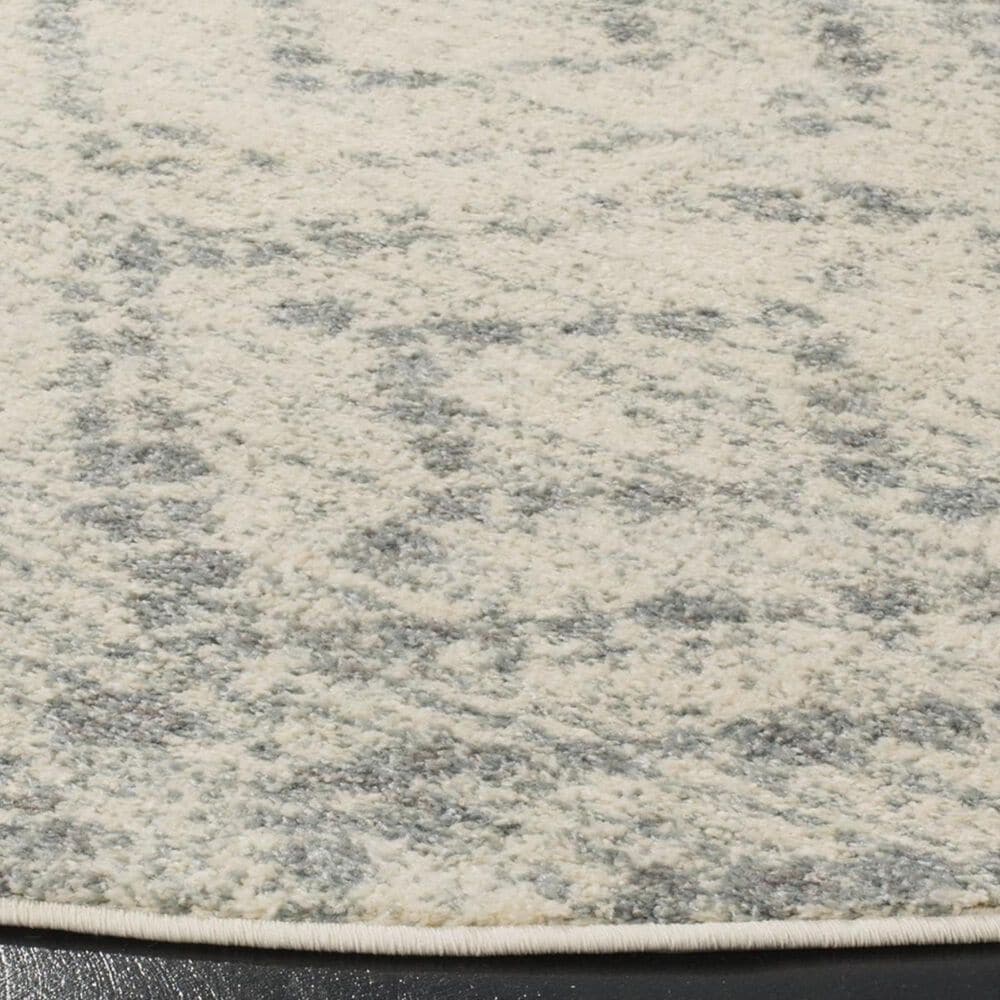 Safavieh Adirondack ADR131T-8R 8' Round Ivory and Light Blue Area Rug, , large