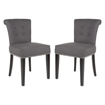 Safavieh Mercer Modern Sinclair Chair in Charcoal (Set of 2), , large