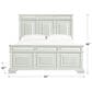 Mayberry Hill Bridgestone King Panel Bed in Antique White, , large