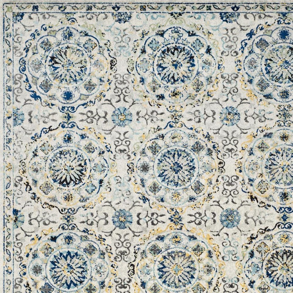 Safavieh Evoke EVK252C-5 5&#39;1&quot; x 7&#39;6&quot; Ivory/Blue Area Rug, , large